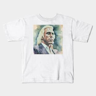 Ric Flair - Water Color Portrait Kids T-Shirt